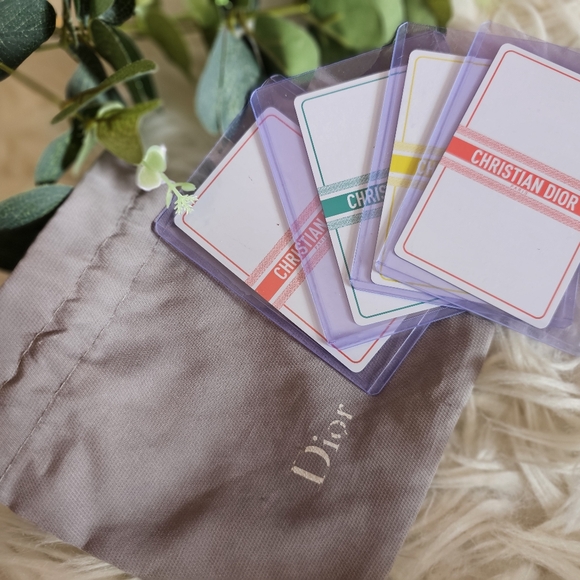 Dior: 4 pc Playcards + dustbag 💯 - Picture 2 of 9